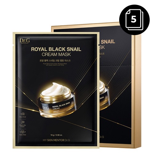 DR.G ROYAL BLACK SNAIL CREAM MASK_5P_M (16G*5EA)