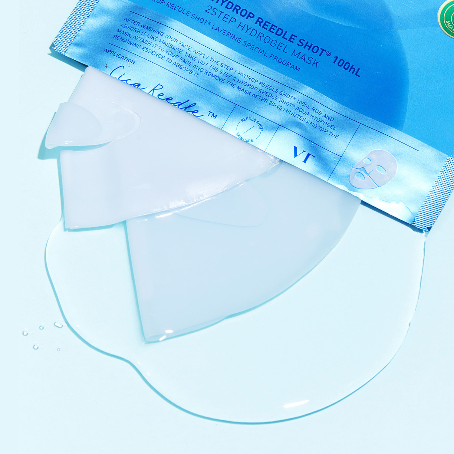 VT HYDROP REEDLE SHOT® 100hL 2STEP HYDROGEL MASK (1.5g+33g*4)