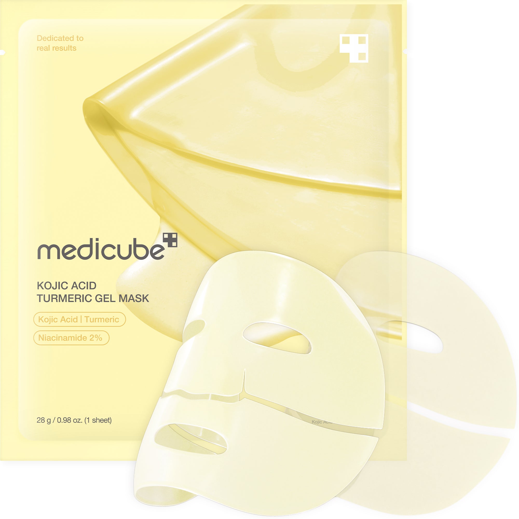 KOJIC ACID TURMERIC BRIGHTENING GEL MASK (4EA)