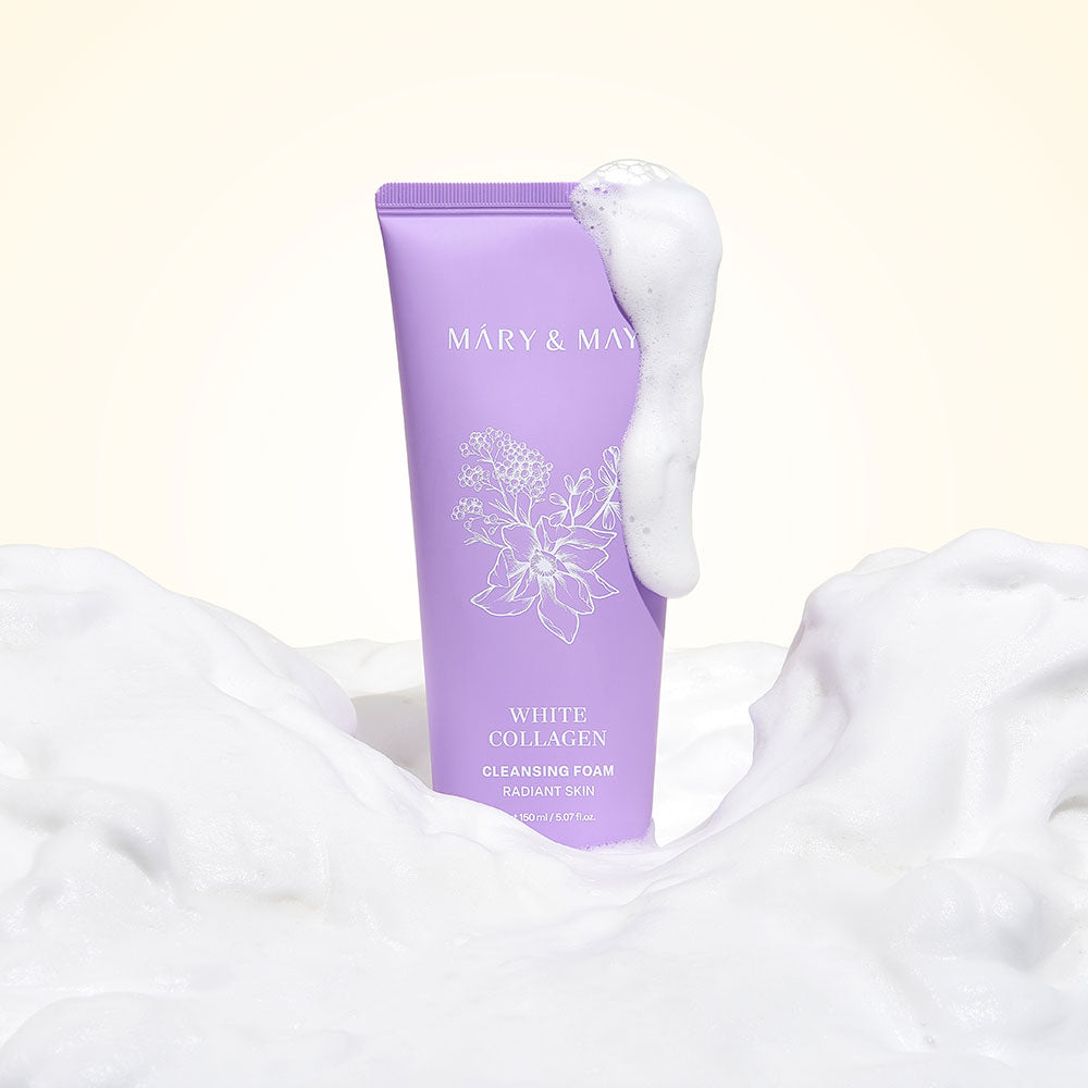 Mary&May White Collagen Cleansing Foam Duo Twin Pack(150ml x2)