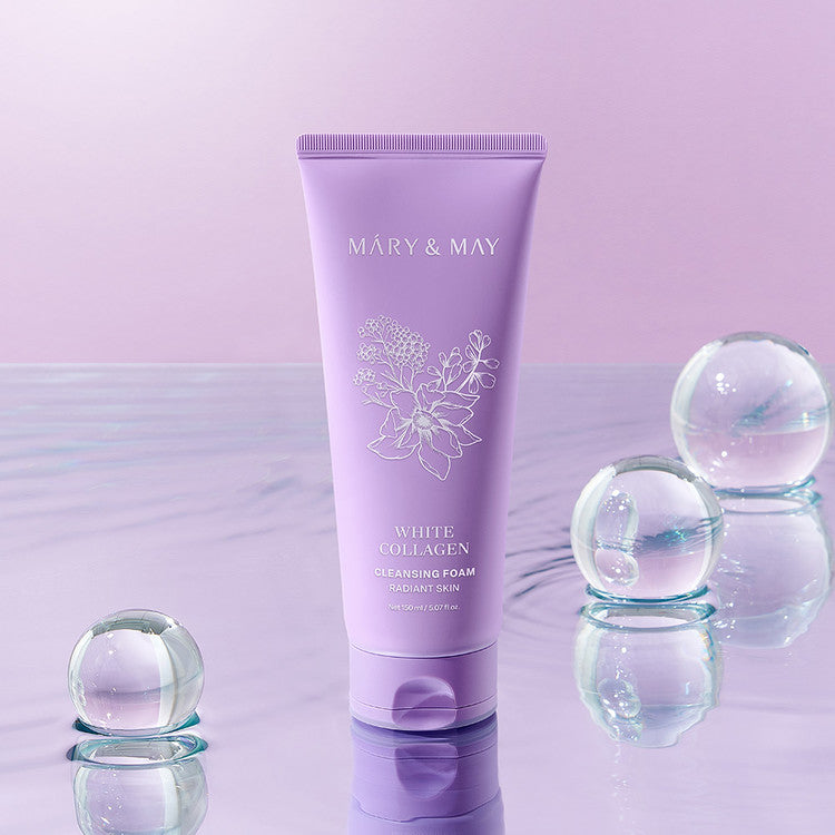 Mary&May White Collagen Cleansing Foam Duo Twin Pack(150ml x2)