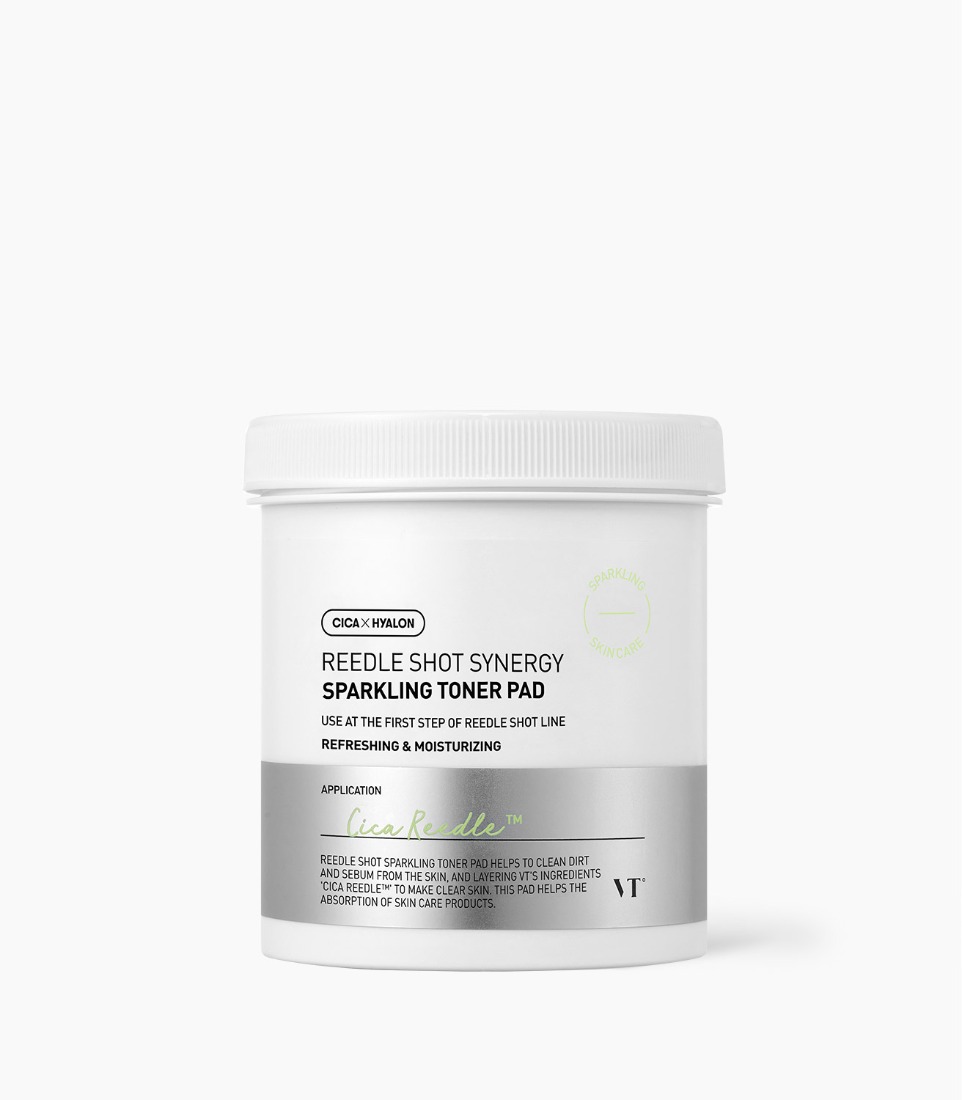 VT REEDLE SHOT SYNERGY SPARKLING TONER PAD (80ea / 200ml)