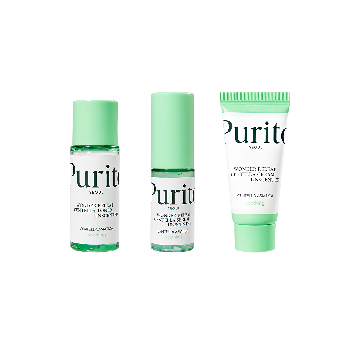 PURITO Wonder Releaf Centella Mini Kit Unscented
