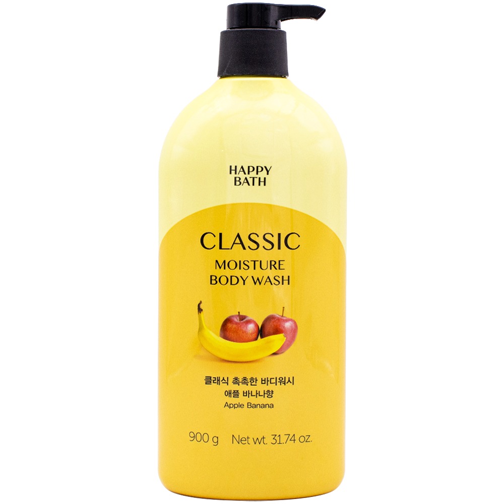 Happybath Natural Body Wash_Apple&Banana 900g