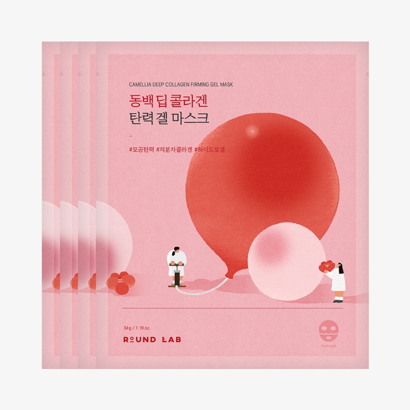 CAMELLIA DEEP COLLAGEN FIRMING GEL MASK_34g (4ea)
