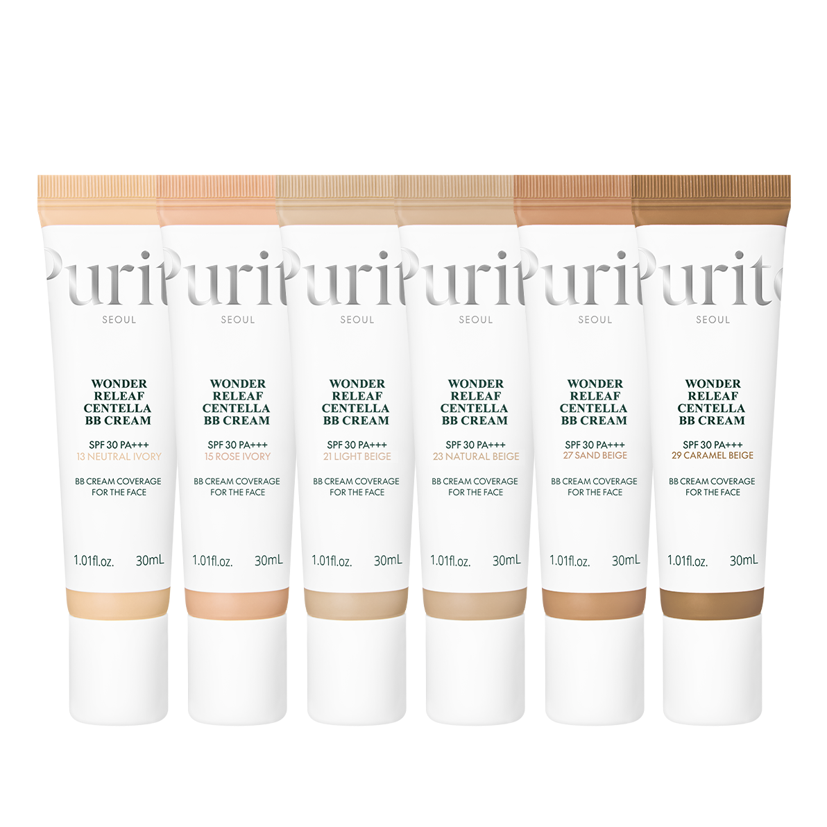 PURITO Wonder Releaf Centella BB Cream Natural Fit 21 Light Beige