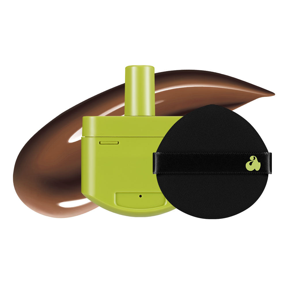 Satin Wear Healthy-Green Cushion RE-FEEL 46N Burnt Umber (+ Puff)