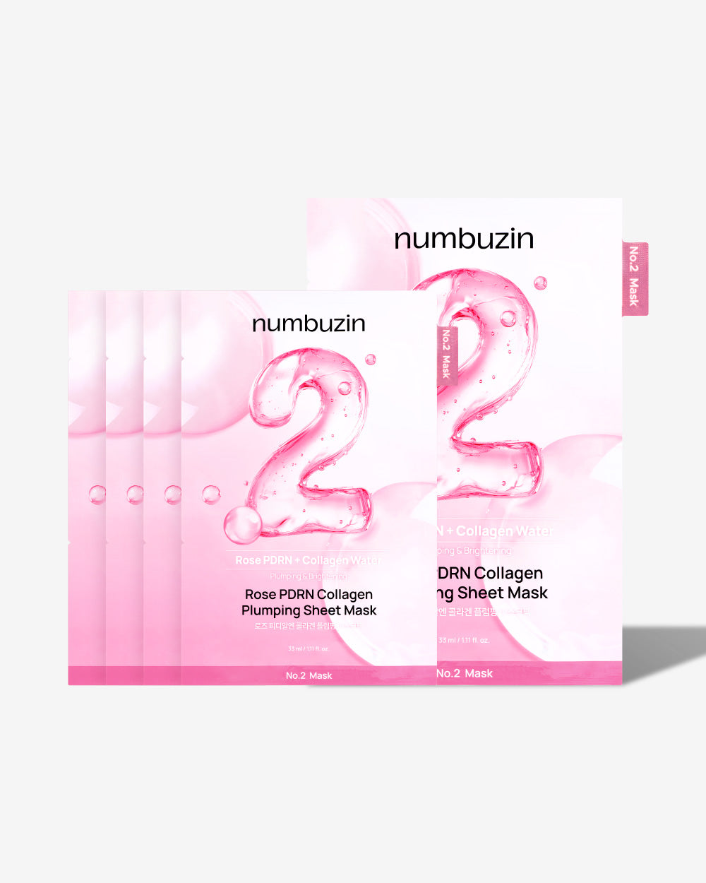 No.2 Rose PDRN Collagen Plumping Sheet Mask (1ea)