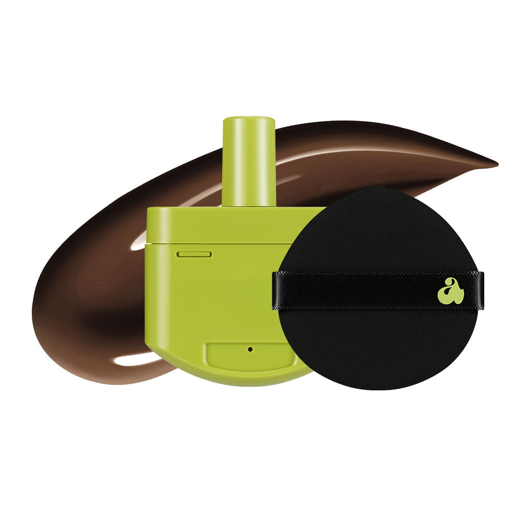 Satin Wear Healthy-Green Cushion RE-FEEL 51N Choco Fudge (+ Puff)