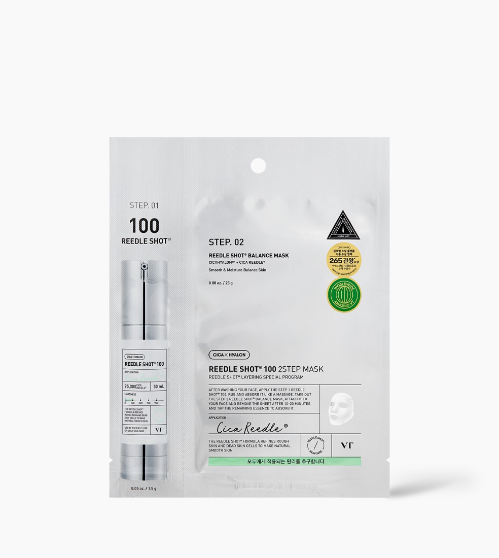 VT REEDLE SHOT 100 2-STEP MASK(5EA) (1.5g + 25g / 5ea)