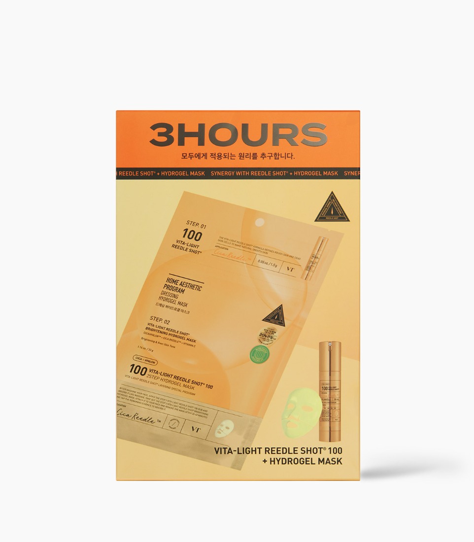 VT VITA-LIGHT REEDLE SHOT® 100 2STEP HYDROGEL MASK (1.5g+33g*4)