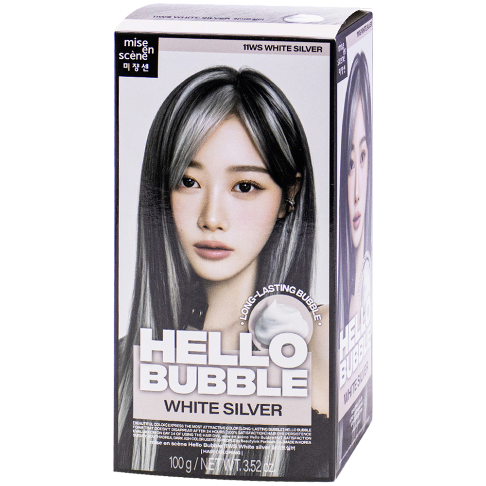 Miseenscene New Hello Bubble 11WS White Silver
