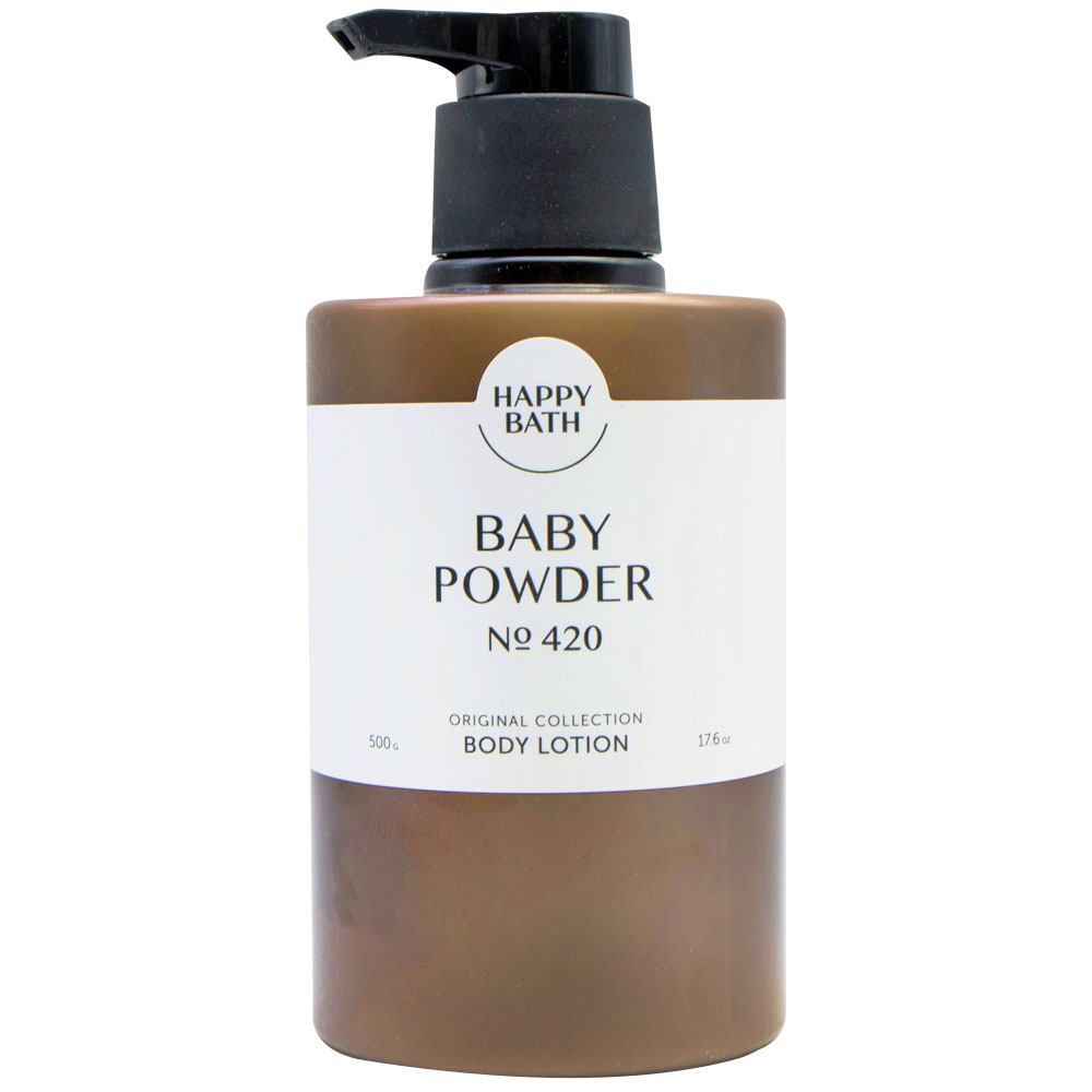 Happybath Original Collection Body Lotion Baby Powder 500g