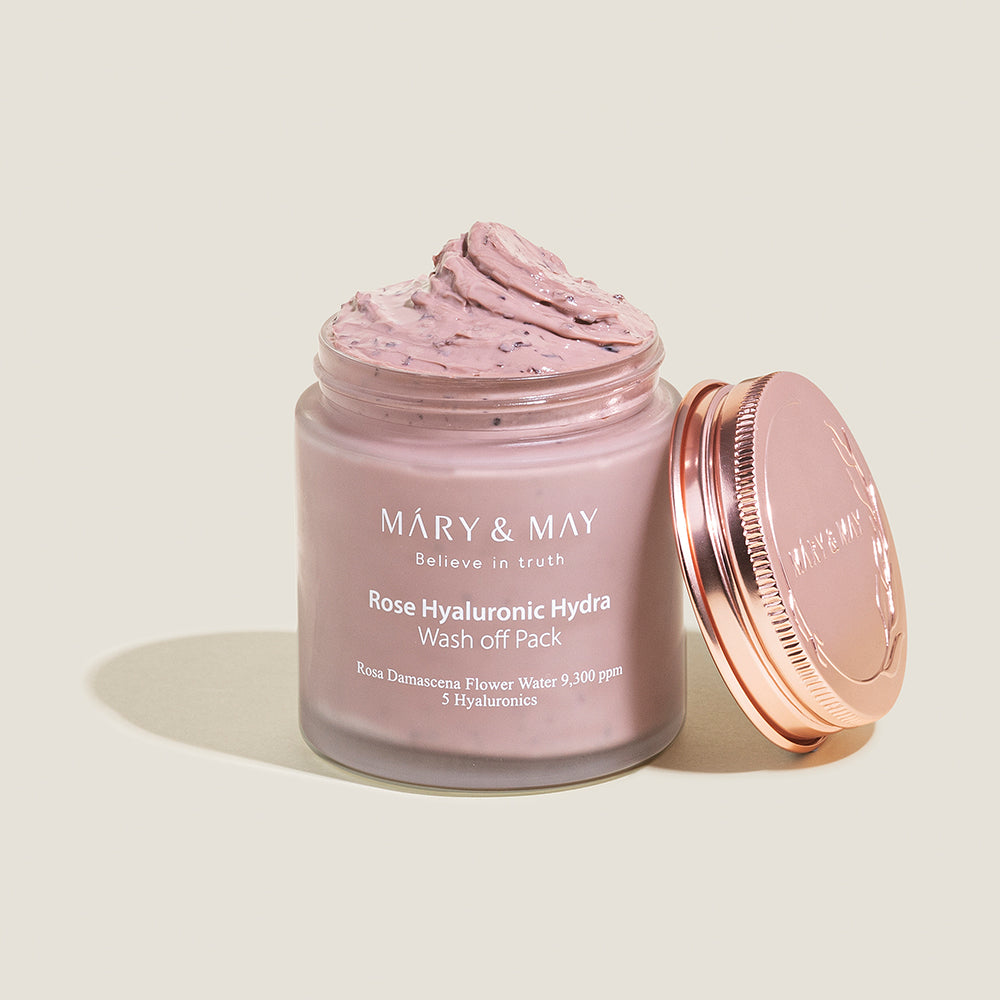 Mary&May Rose Hyaluronic Hydra Wash Off Pack Duo (125g x2)
