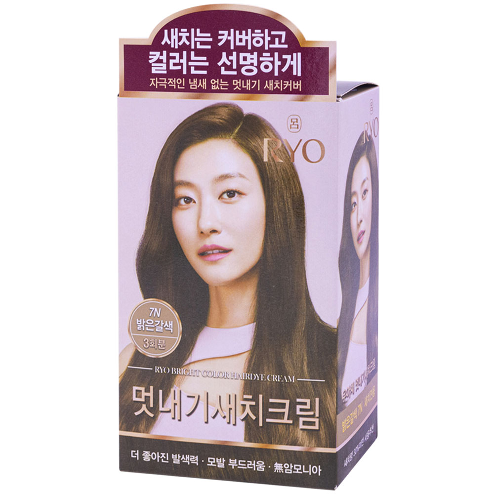 Ryo Uachae Bright Color Hairdye Cream_Light Brown 7N