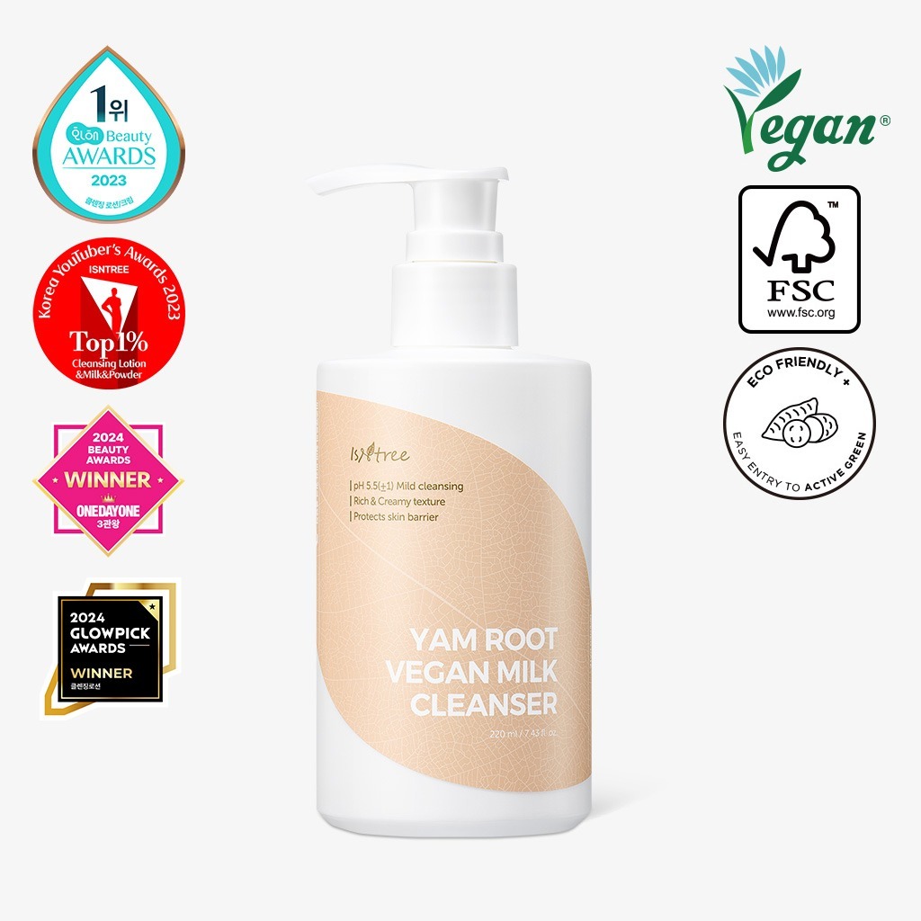 ISNTREE YAM ROOT VEGAN MILK CLEANSER 220ml