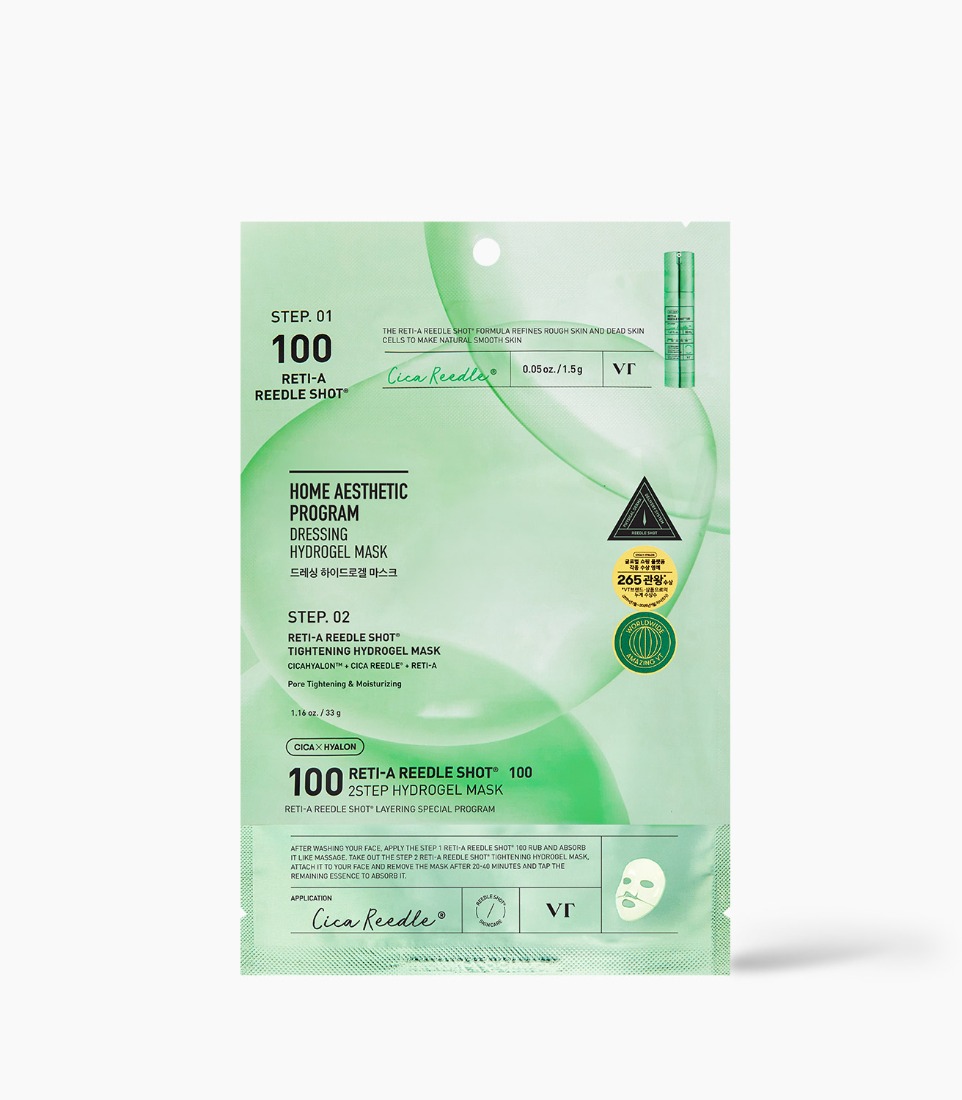 VT RETI-A REEDLE SHOT® 100 2STEP HYDROGEL MASK (1.5g + 33g)