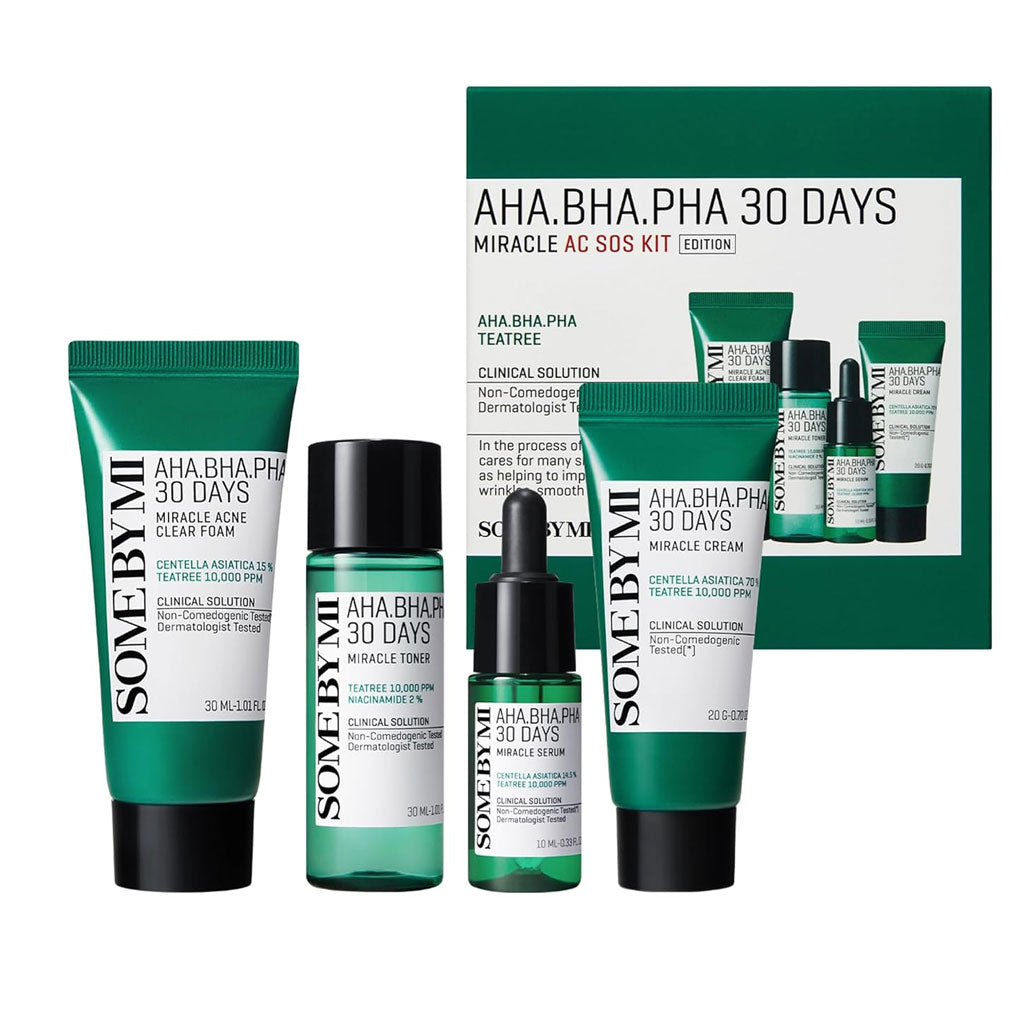 SOME BY MI AHA-BHA-PHA 30 DAYS MIRACLE AC S.O.S KIT (4components)