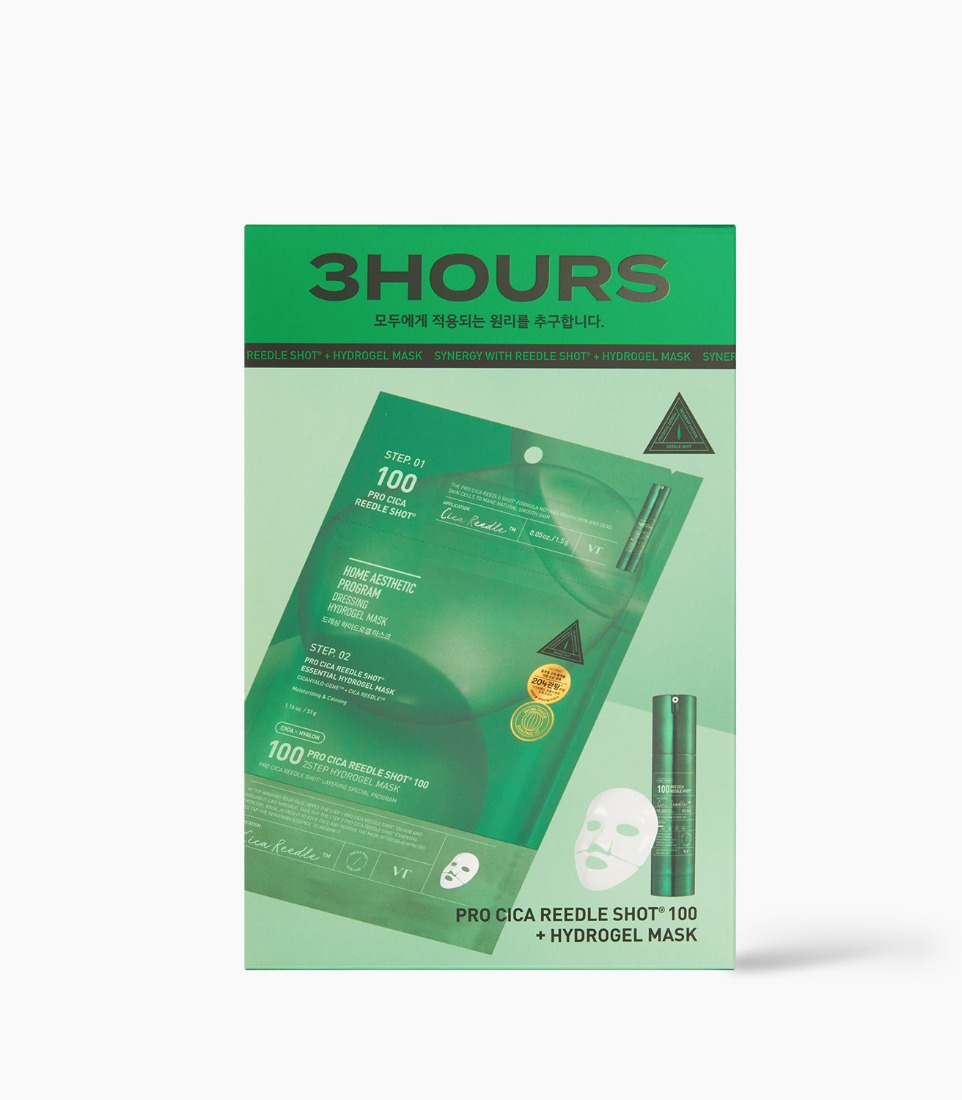VT PRO CICA REEDLE SHOT® 100 2STEP HYDROGEL MASK (1.5g+33g*4)