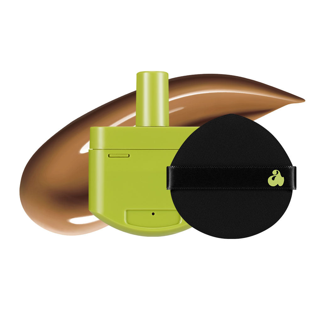 Satin Wear Healthy-Green Cushion RE-FEEL 35N Toffee (+ Puff)