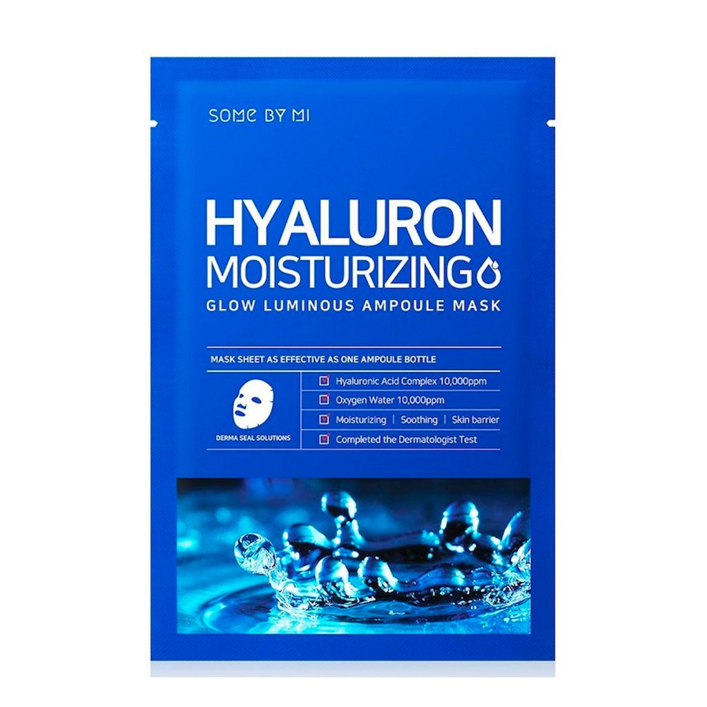 SOME BY MI HYALURON MOISTURIZING GLOW LUMINOUS AMPOULE MASK