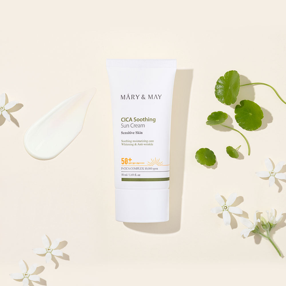 Mary&May Vegan CICA Soothing Sun Cream SPF50+ PA++++ 50ml