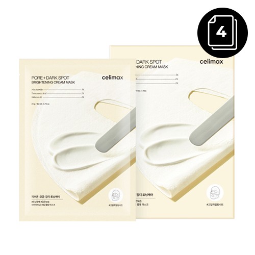 CELIMAX PORE+DARK SPOT BRIGHTENING CREAM MASK 4EA