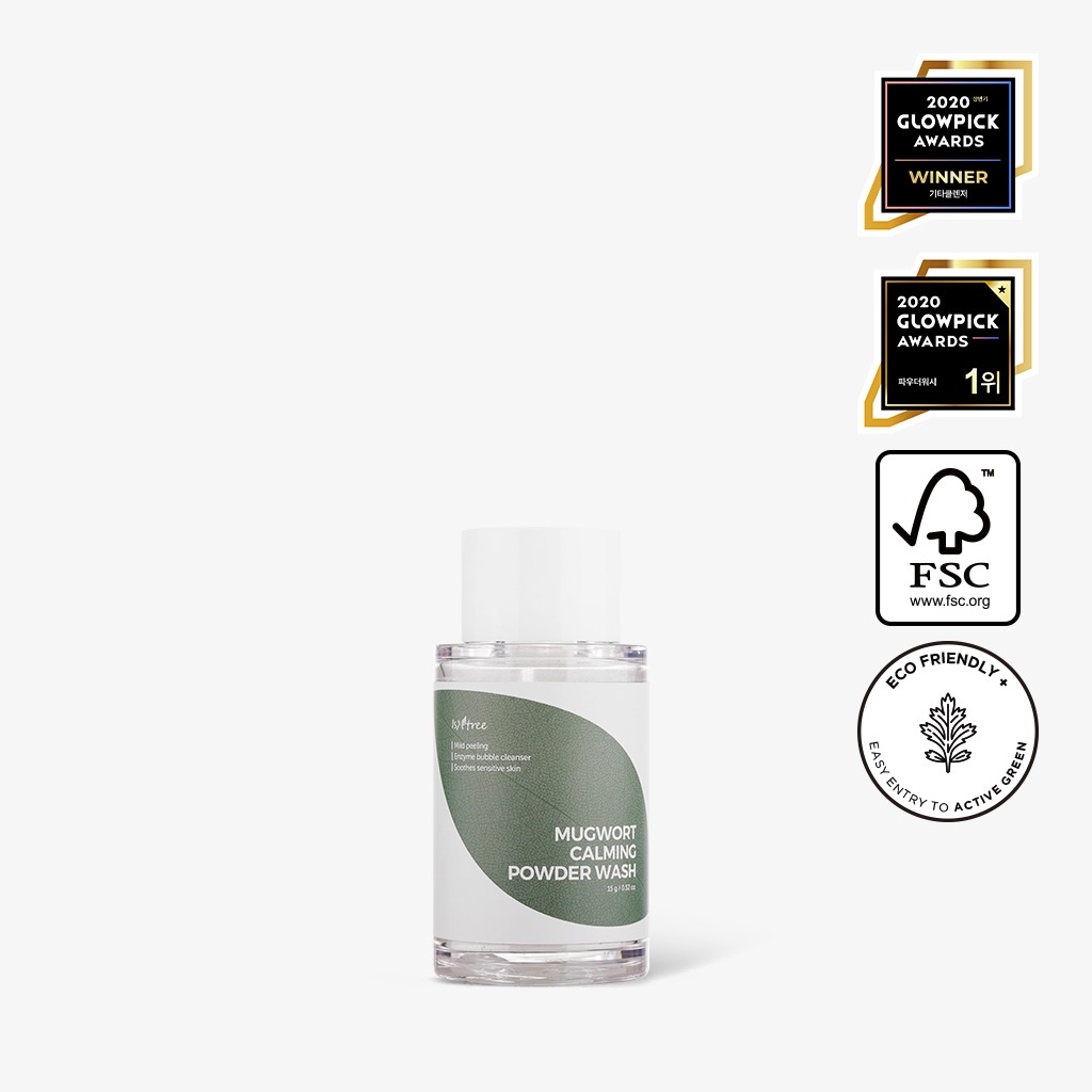 ISNTREE MUGWORT CALMING POWDER WASH 15g