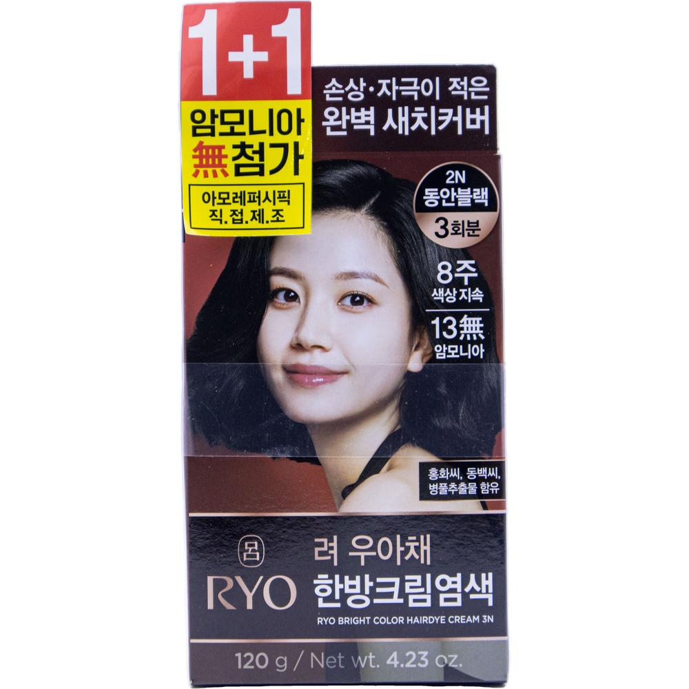 Ryo Uachae Bright Color Hairdye Cream_Black