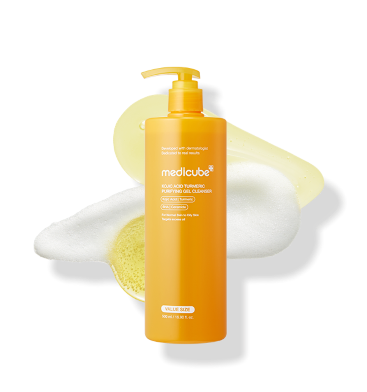 KOJIC ACID TURMERIC GEL TO FOAM CLEANSER 500ml