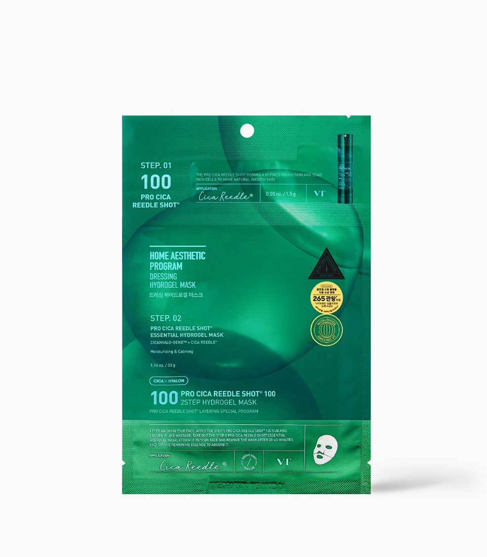 VT PRO CICA REEDLE SHOT® 100 2STEP HYDROGEL MASK (1.5g + 33g)