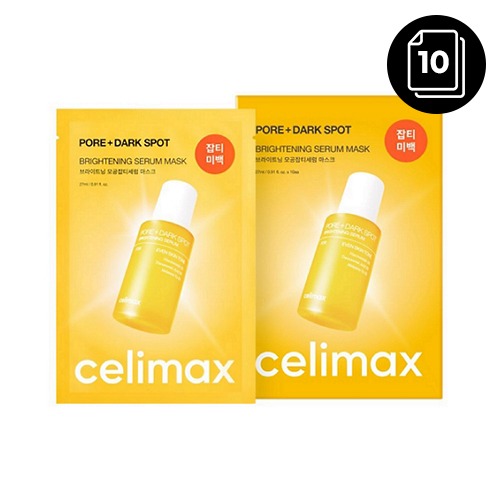 CELIMAX PORE+DARK SPOT BRIGHTENING SERUM MASK 10EA