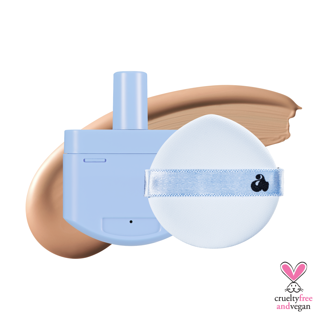 Babe Skin Baby Blue Cushion RE-FEEL 29N Afterglow (+ Puff)