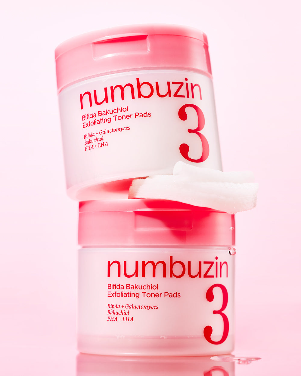 No.3 Bifida Bakuchiol Exfoliating Toner Pads (190 ml / 70 pads)