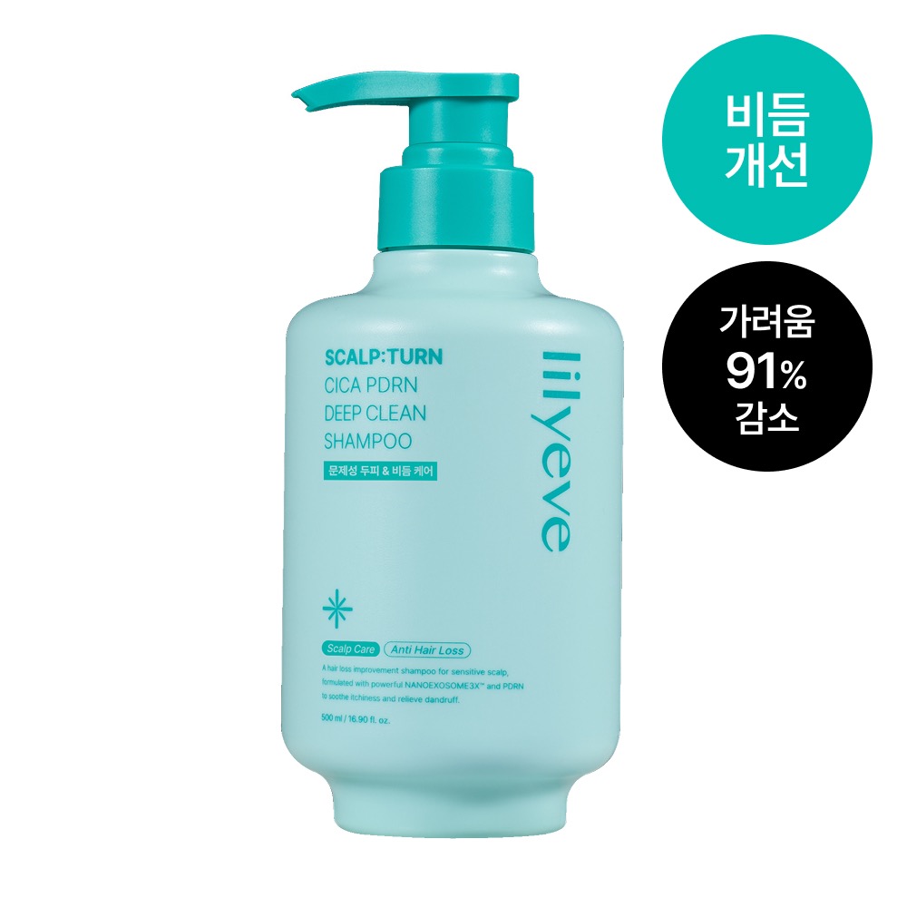 lilyeve CICA PDRN Deep Clean Shampoo 500ml