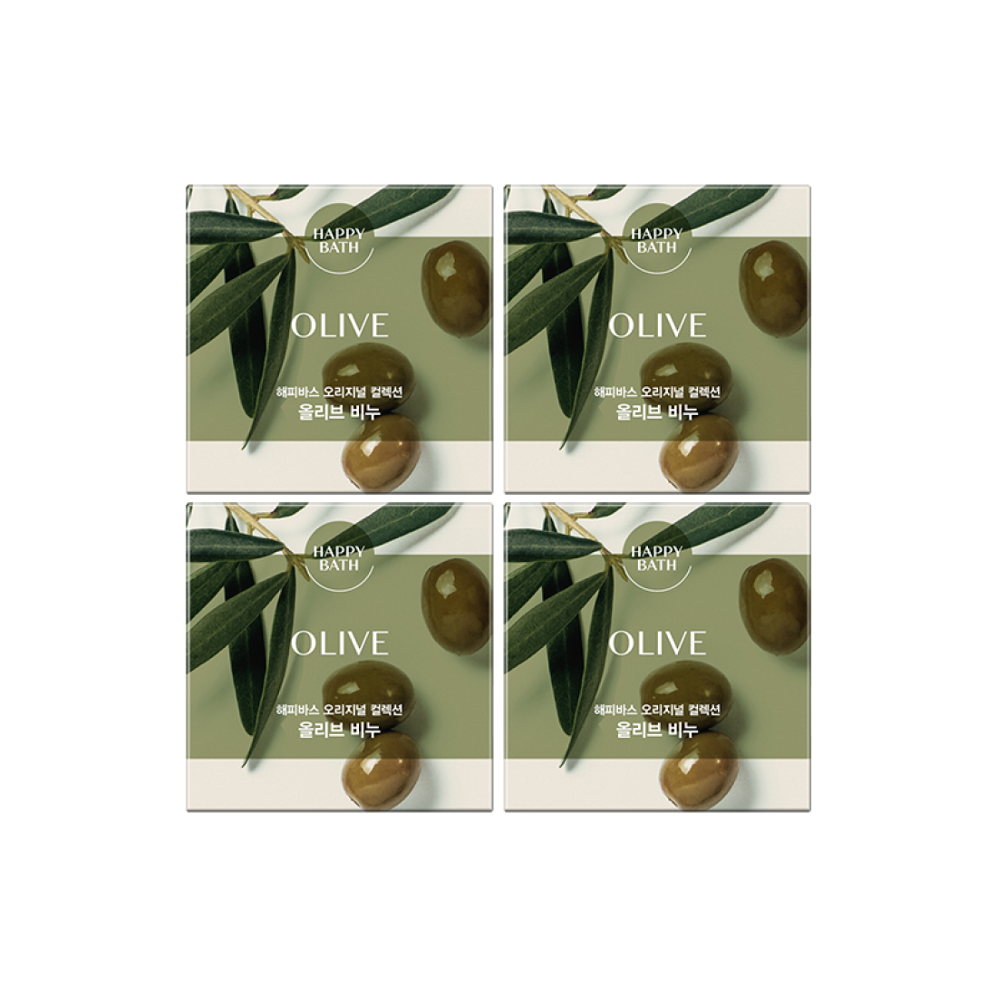 Happybath Original Collection Olive Soap 90g*4ea