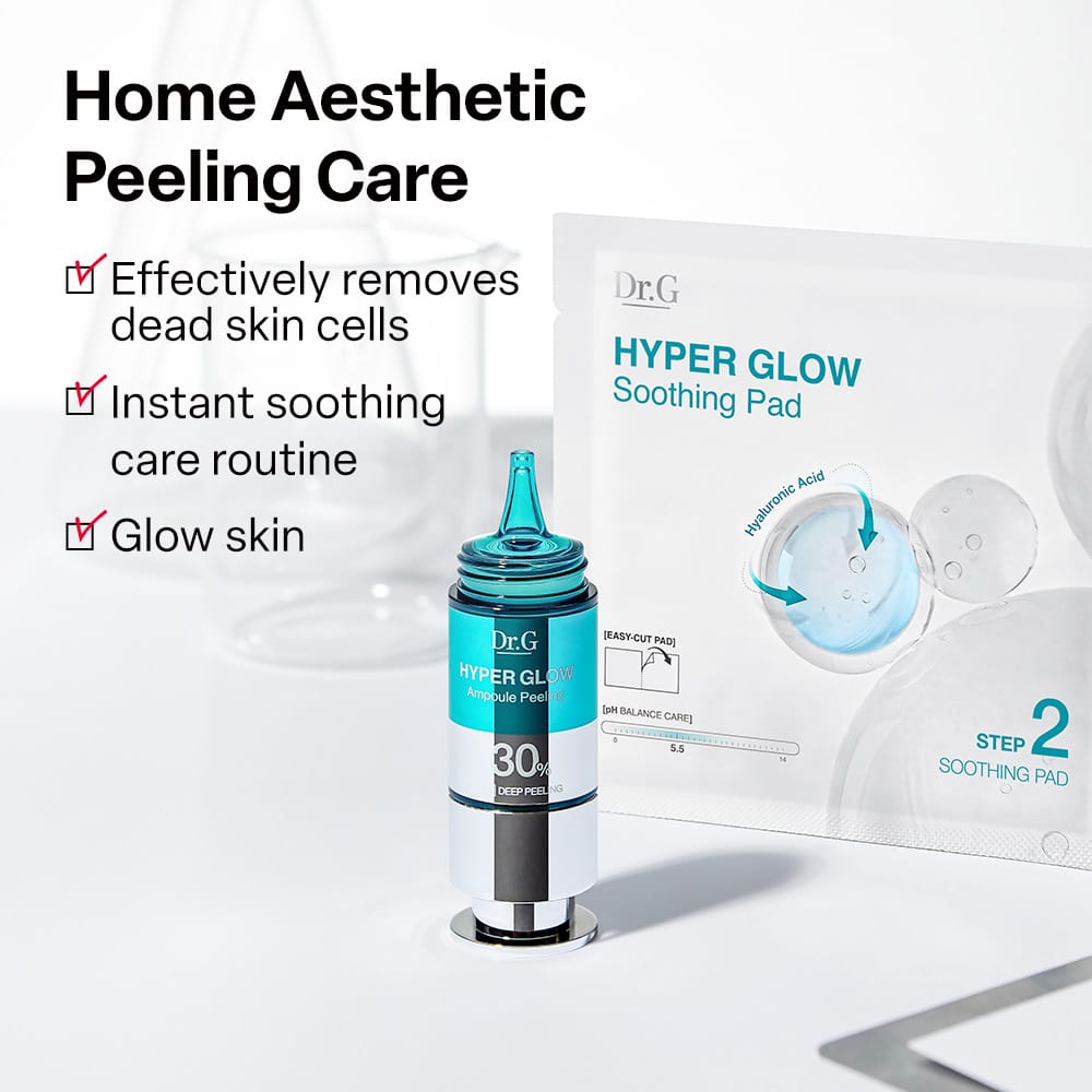 Dr.G_Hyper Glow 30% Ampoule Peeling 2-STEP Program_15+13*4_25 (ampoule 15ml / pad 4ea (13g))