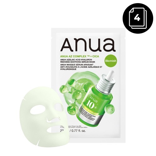 ANUA AZELAIC ACID HYALURON REDNESS SOOTHING SERUM MASK (23ml (1PC))