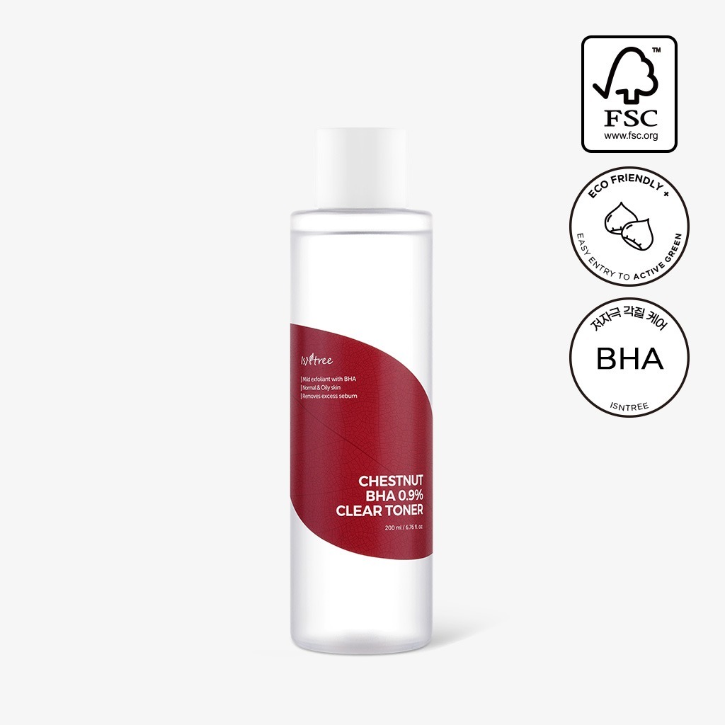 ISNTREE CHESTNUT_BHA0.9% CLEAR TONER 200ml