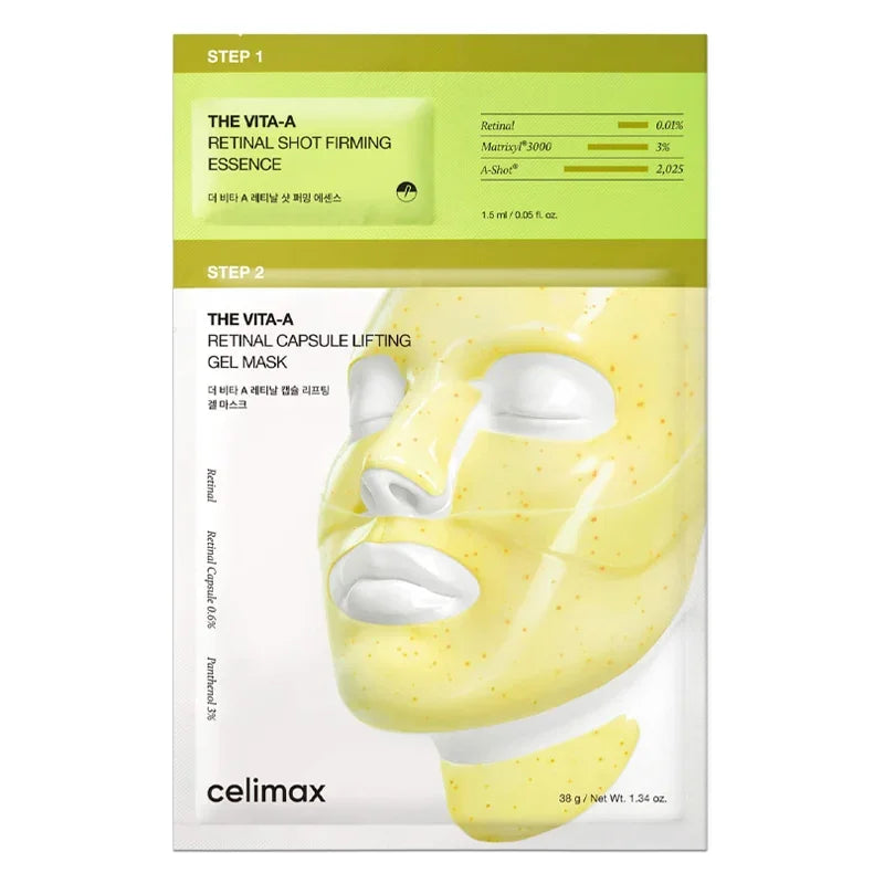 CELIMAX THE VITA-A RETINAL SHOT TIGHTENING 2-STEP GEL MASK 4EA