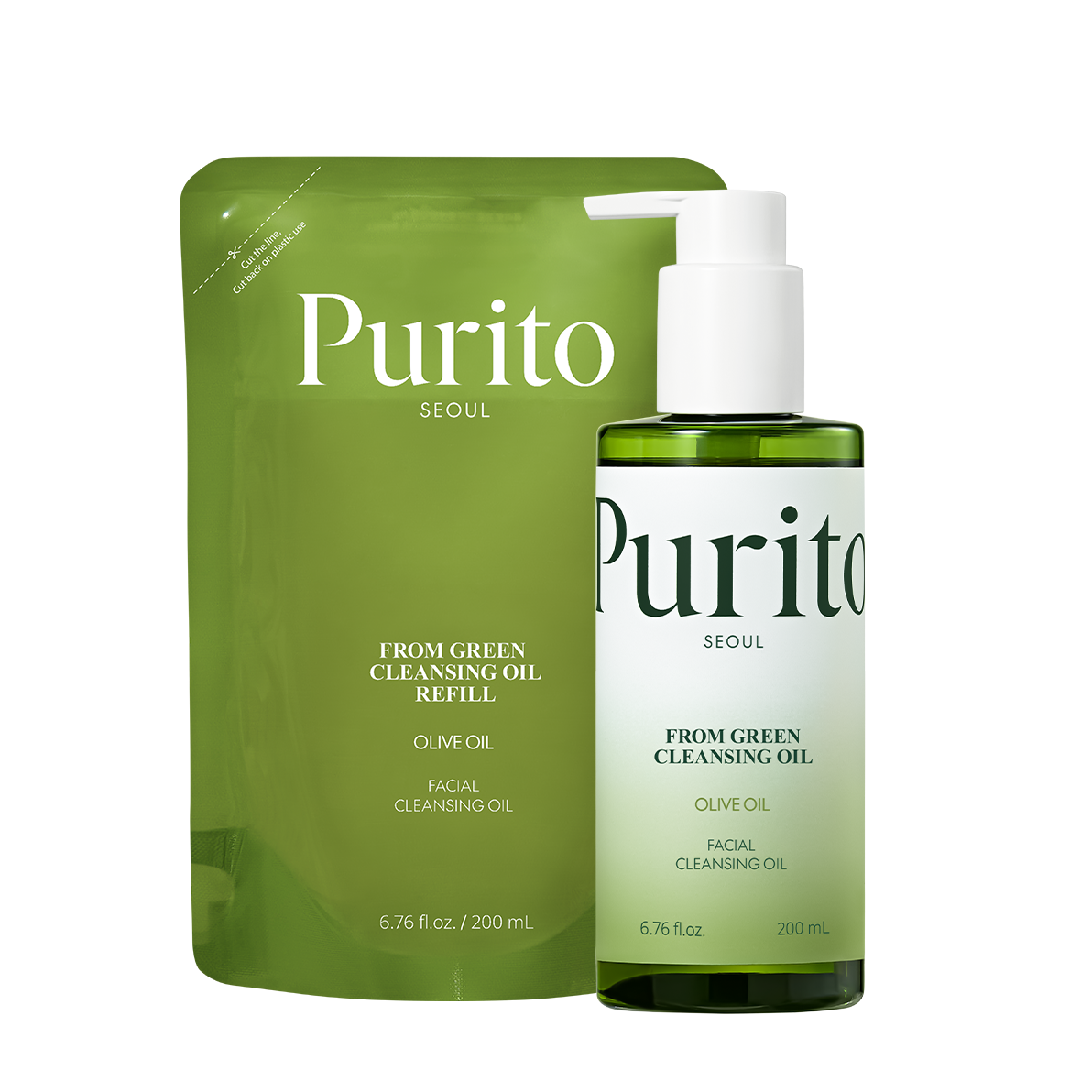 PURITO From Green Cleansing Oil (Set)