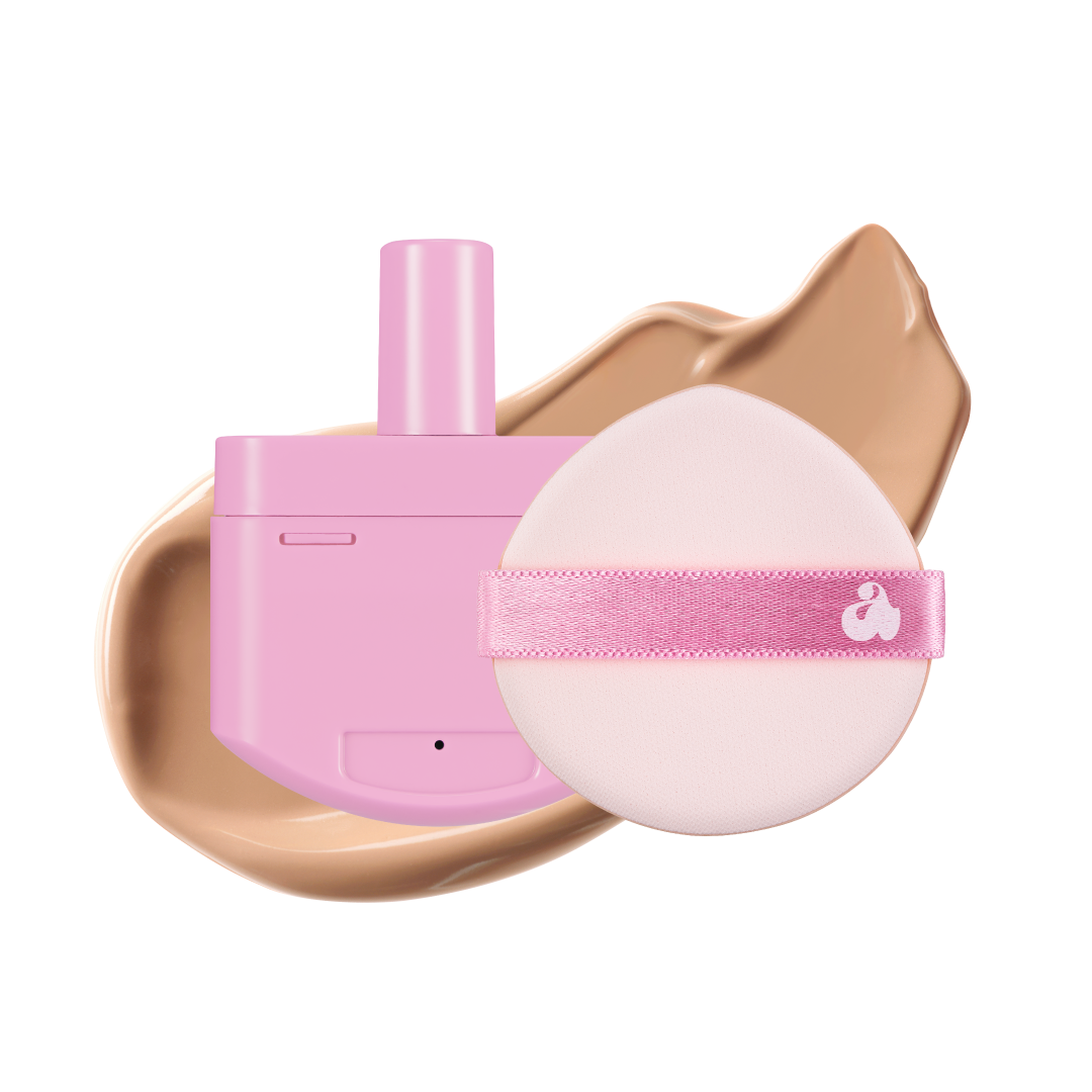 Don't Touch Glass Pink Cushion RE-FEEL 25N Molten (+ Puff)