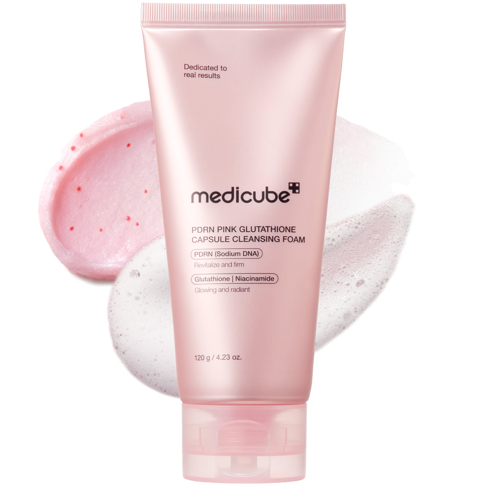 PDRN PINK GLUTATHIONE CAPSULE CLEANSING FOAM (120g)