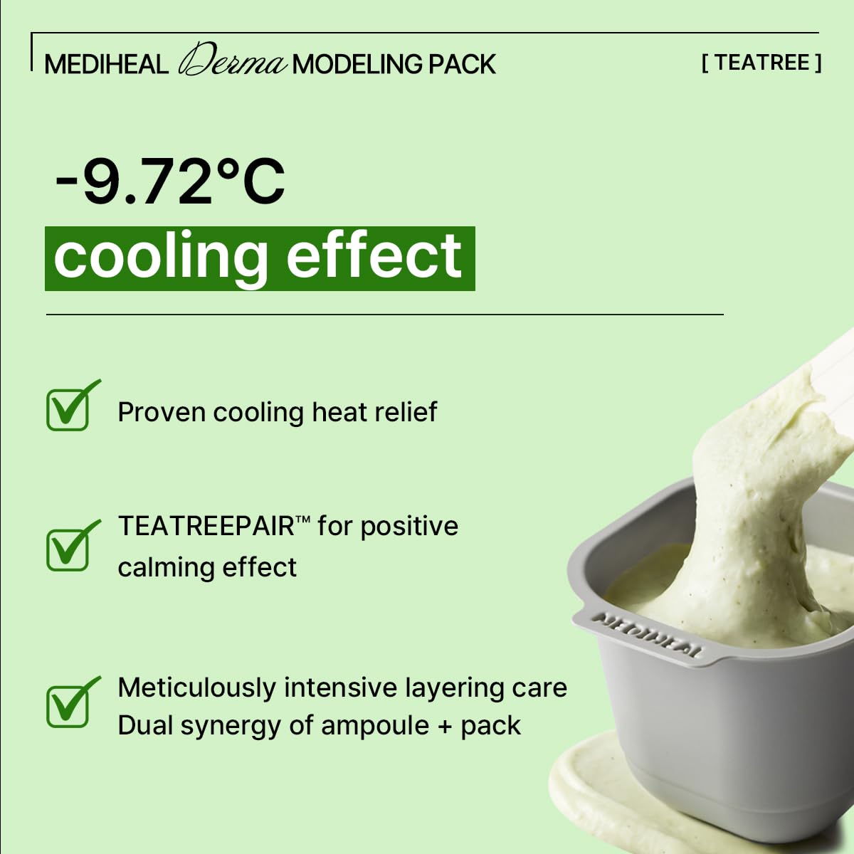 MEDIHEAL Derma Modeling Pack Tea Tree Soothing