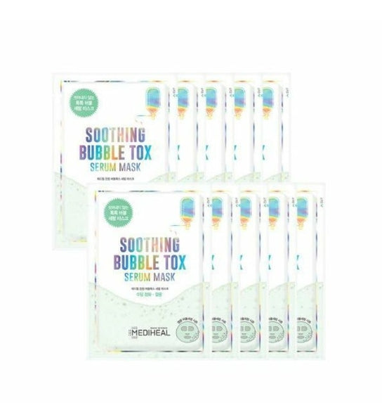 MEDIHEAL Soothing Bubble Tox Serum Mask 10ea