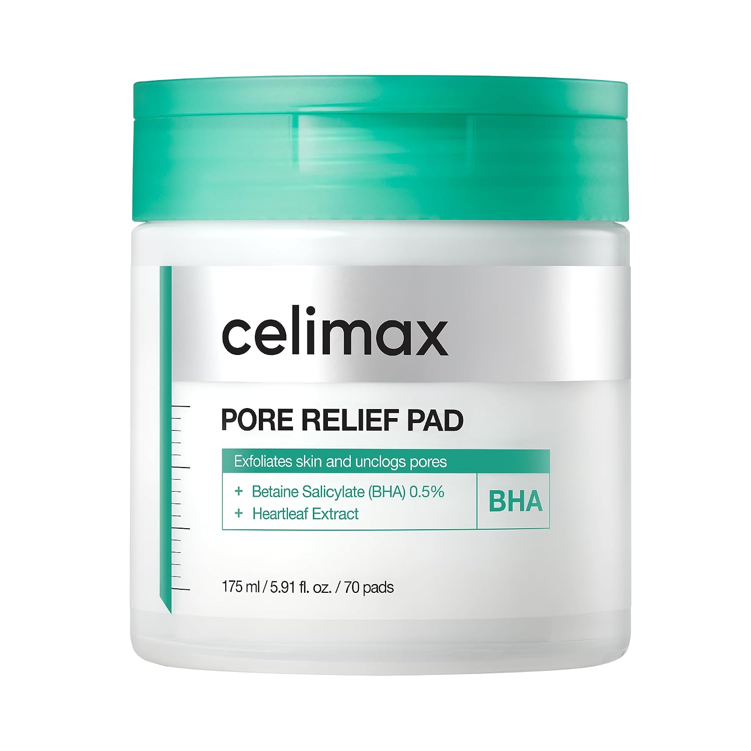 CELIMAX EXFOLIATING BHA PORE RELIEF TONER PAD