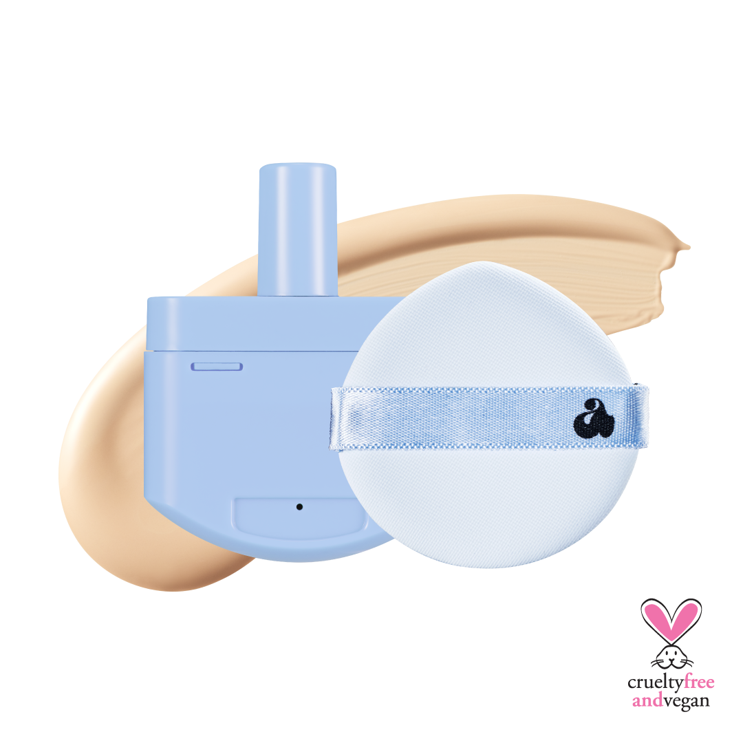 Babe Skin Baby Blue Cushion RE-FEEL 21W Moony (+ Puff)