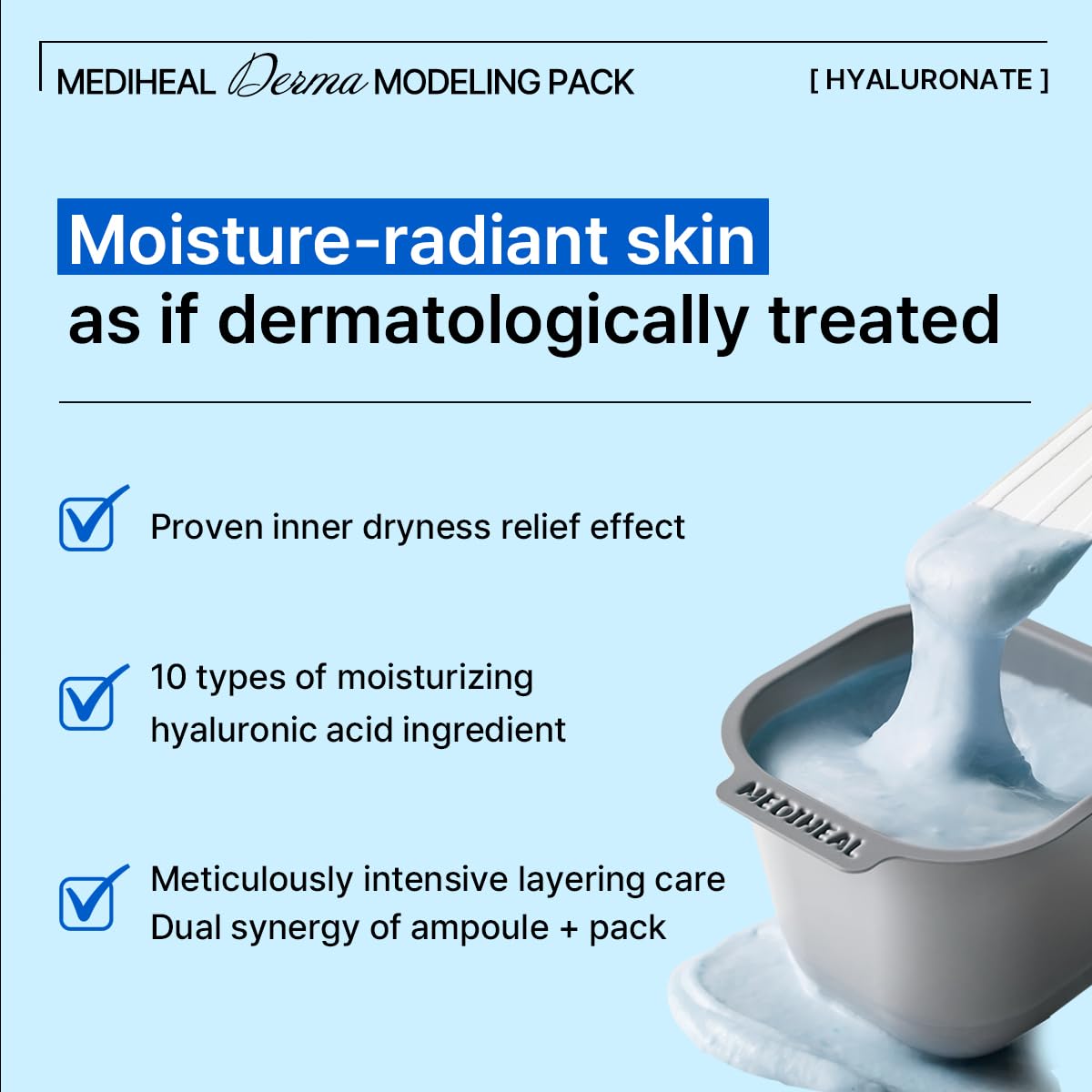MEDIHEAL Derma Modeling Pack Hyaluronic Acid